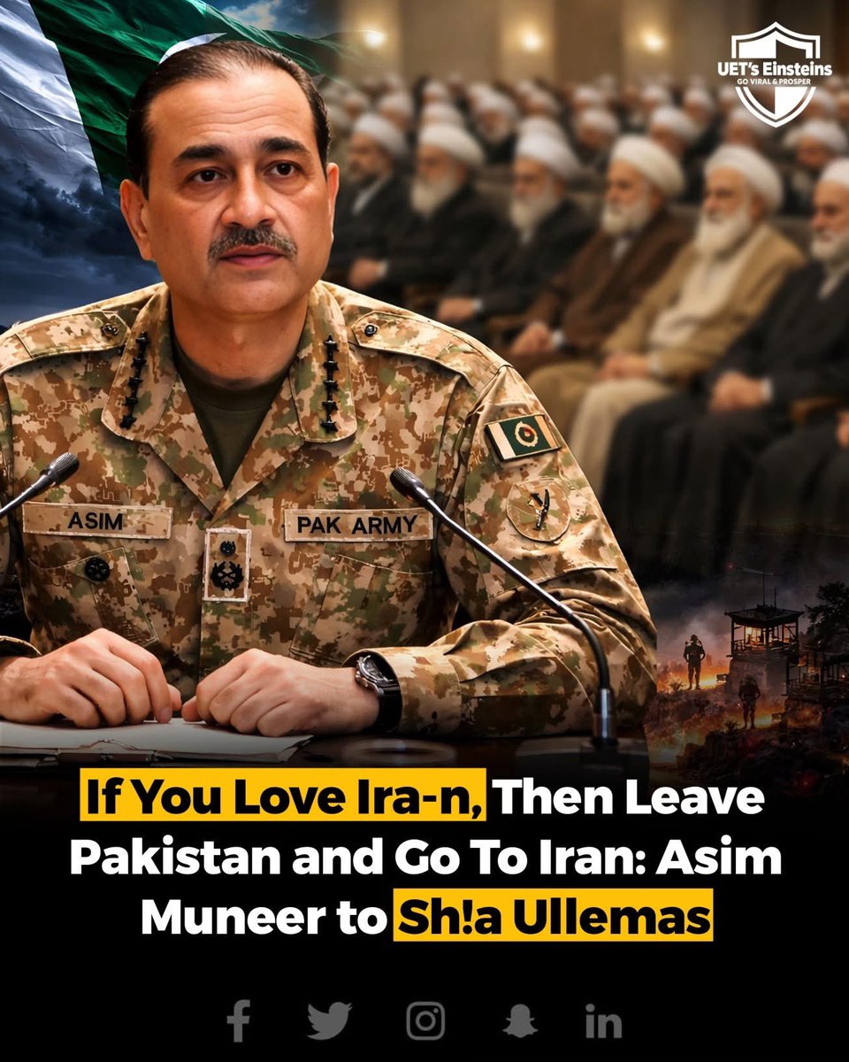 ذہنی مریض کا مرض بھڑتا جا رہا ہے، پہلے اینٹی پشتون پھر اینٹی افغان ، اور اب اینٹی شیعہ ، اب سب کو اندازہ لگا لینا چاہیے کہ عاصم منیر کتنا نسل پرست آدمی ہے ۔

عمران خان  نے ہمیں کافی دیر پہلے ہی اس ذہنی مریض کے بارے میں آگاہ کیا تھا۔