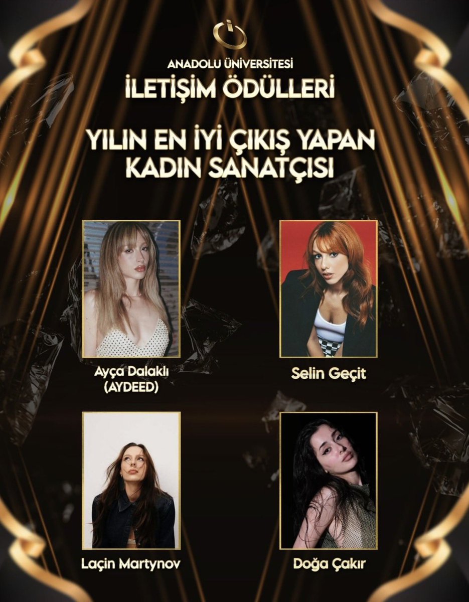 aydeedmagazines's tweet photo. AYDEED, Anadolu Üniversitesi İletişim Ödülleri’nde “Yılın En İyi Çıkış Yapan Kadın Sanatçı” kategorisinde aday. 🩷🏆

Oy vermek için: https://t.co/5szkn4wIRL https://t.co/dGjHpX2O9G