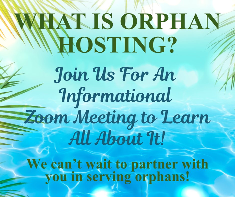 P143Org's tweet photo. Hop on a live, interactive Zoom call to learn more about orphan hosting and get all your questions answered in real time. 😊

Sunday, March 22nd at NOON (EST)

Register here --> https://t.co/IVGrmWEuu7 https://t.co/6e3k7Q4nnr