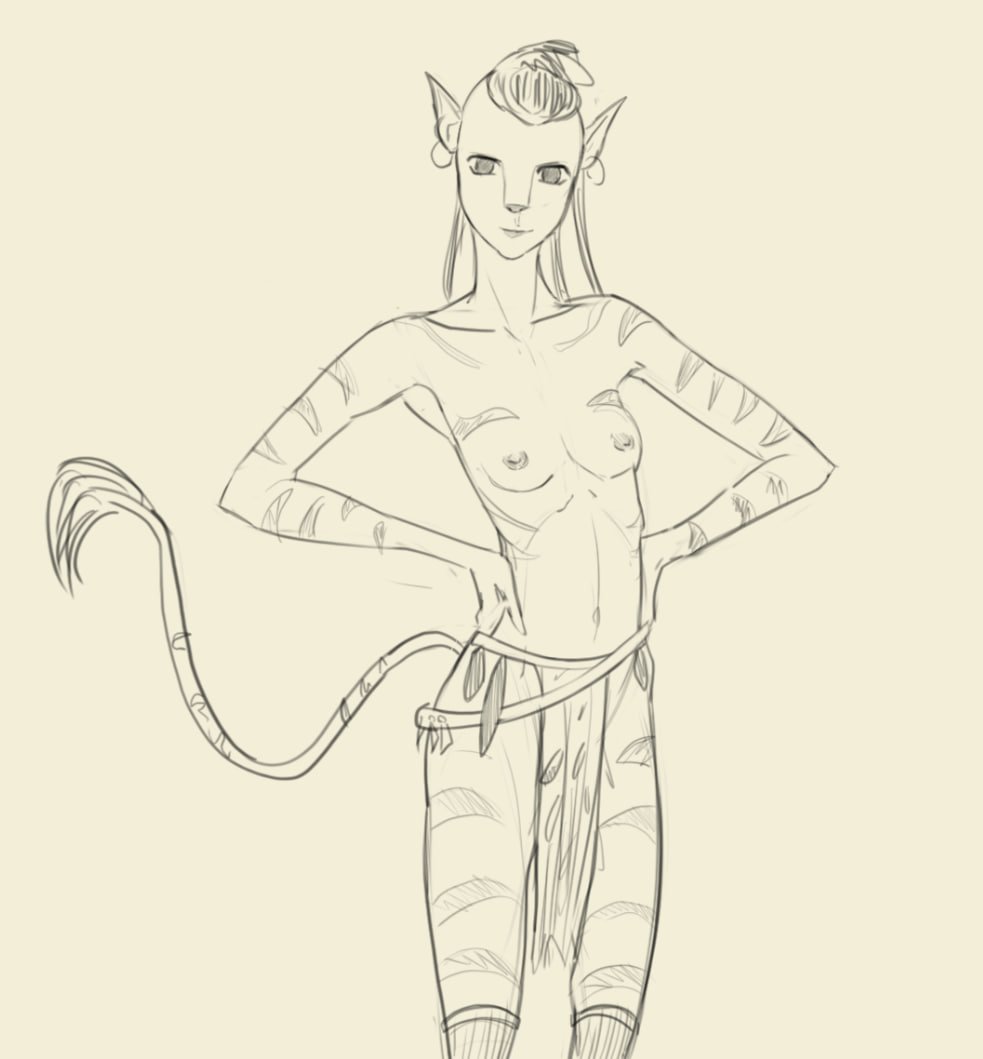 jummixe's tweet photo. Random Na'vi Sketches while trying to figure out their anatomy haha #Avatar #Navioc https://t.co/2ZsF0UvtUC