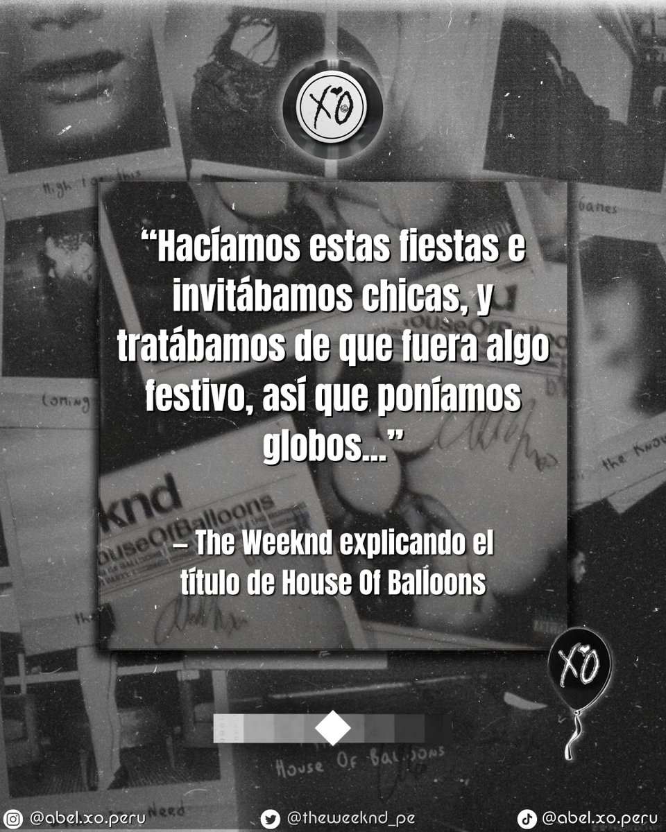 15 años de House of Balloons 🖤🏡🎈

Un día como hoy, <a href="/theweeknd/">Abel</a> lanzó House of Balloons y cambió las reglas del juego para siempre...

Porque antes de los escenarios, los hits y las eras… estaba House of Balloons.
Y desde ahí, todo comenzó 🖤
