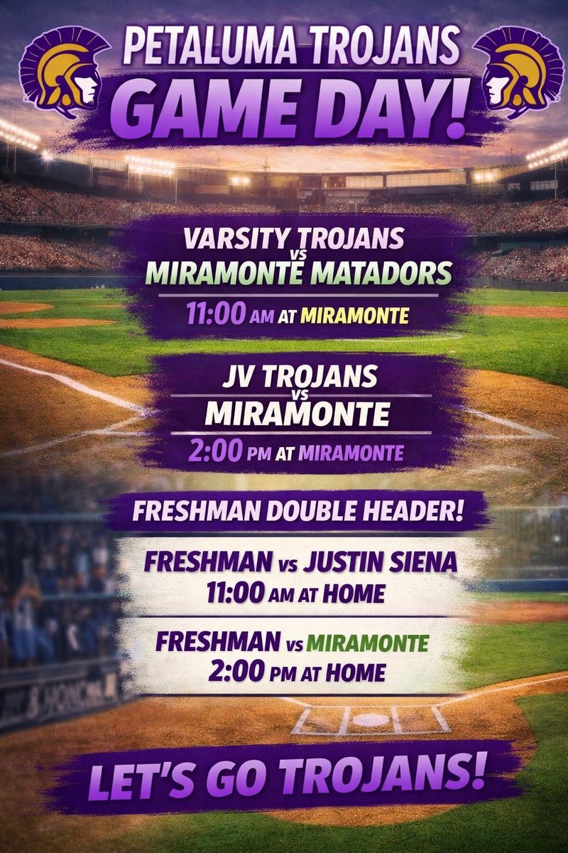 PETALUMA HIGH SCHOOL TROJAN BASEBALL tweet media