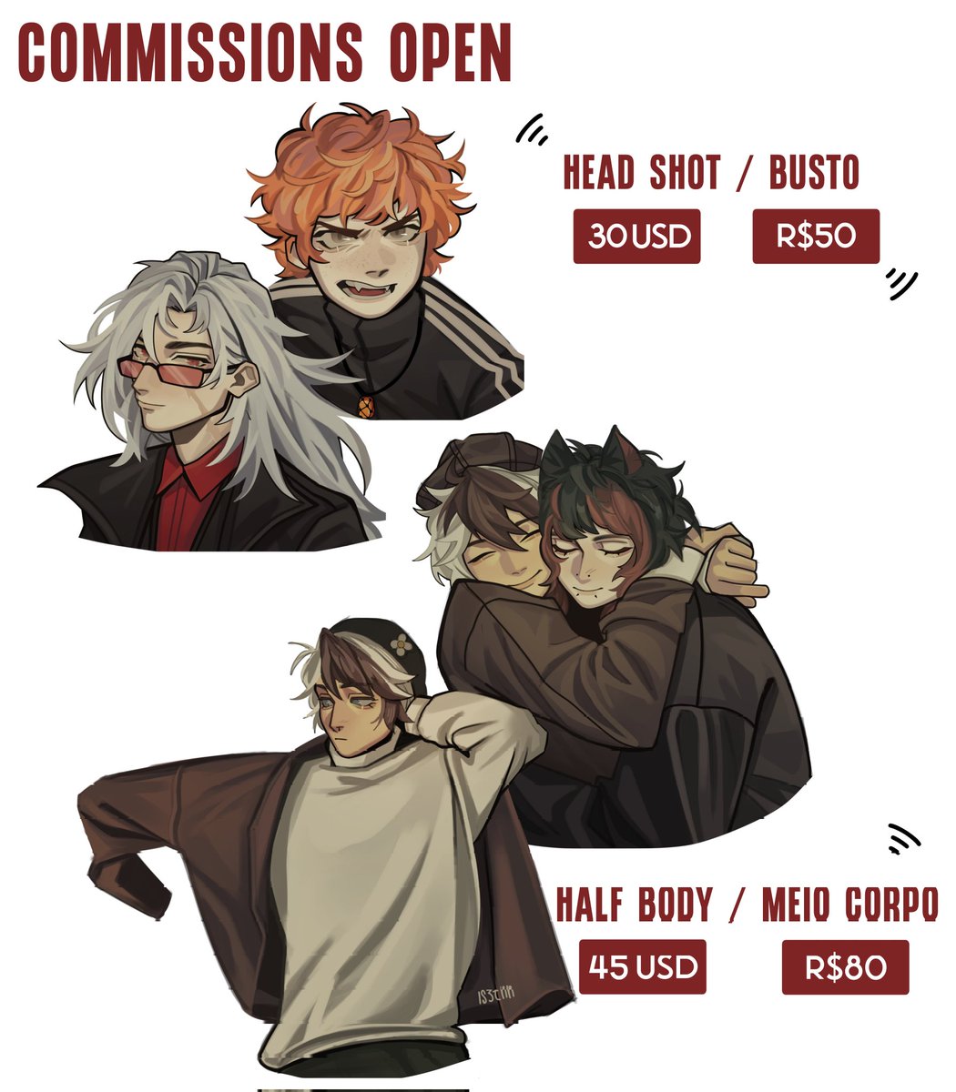 tha | comms open!! tweet media