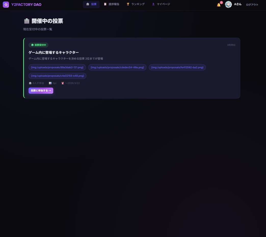 Y2FACTORY DAO tweet media