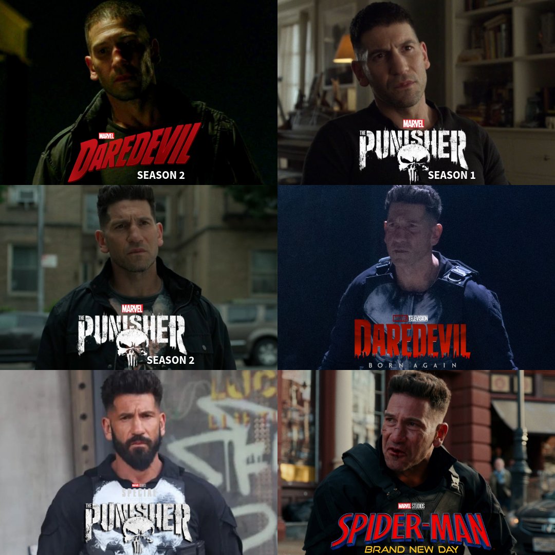 ‘SPIDER-MAN: BRAND NEW DAY’ will mark Jon Bernthal’s 6th appearance as Frank Castle/Punisher in the MCU.