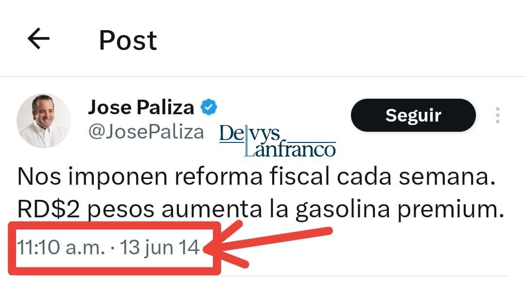 De casualidad <a href="/JosePaliza/">Jose Paliza</a> guardará este posa: Nos imponen reforma fiscal cada semana.
RD$2 pesos aumenta la gasolina premium.  No fueron 2 pesos , fueron 15 y contando.