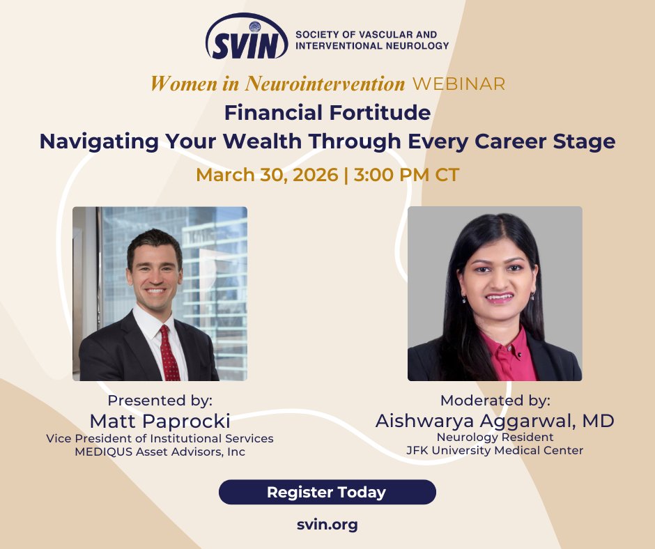svinsociety's tweet photo. Join the our Women in Neurology Sub-Committee for a practical webinar on investments, retirement planning, risk management, and building long-term wealth: https://t.co/B76ouodj5v 

📅 March 30 | 3:00 PM CT

#SVIN #WomenInNeurology #PhysicianFinance #ProfessionalDevelopment https://t.co/agLDKTQc2H