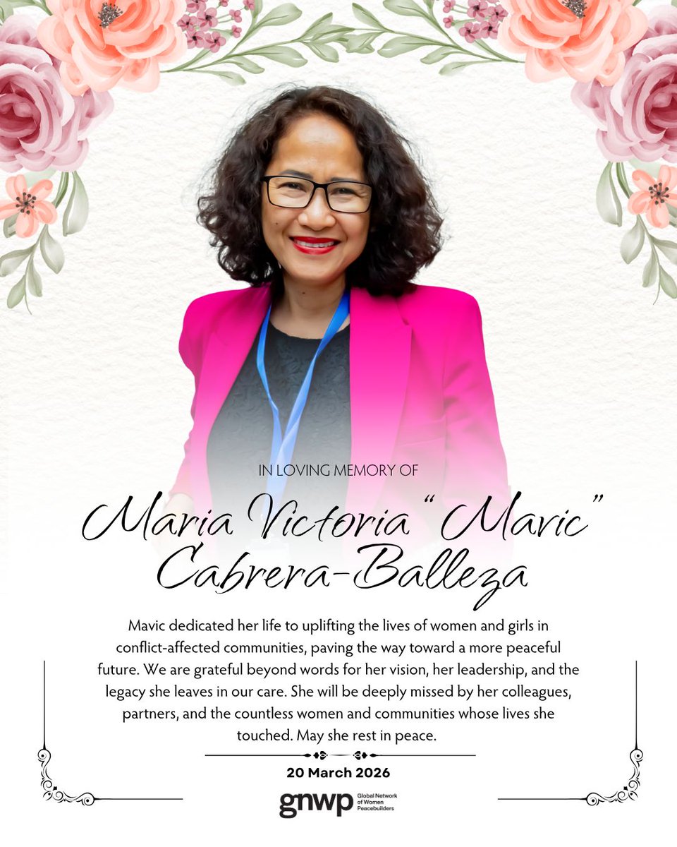 Global Network of Women Peacebuilders (GNWP) tweet media