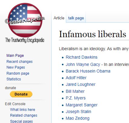 depths of conservapedia tweet media