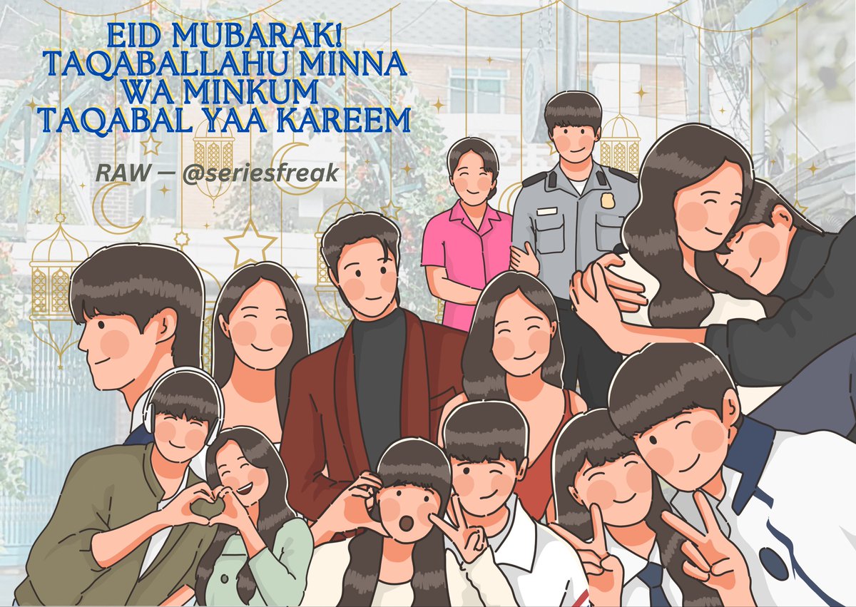 seriesfreak's tweet photo. Eid Mubarak from RAW universe ✨

#silatra #KayFan #chinta #EmPat #DRAMA #JaNtan https://t.co/r14GDR0hpe