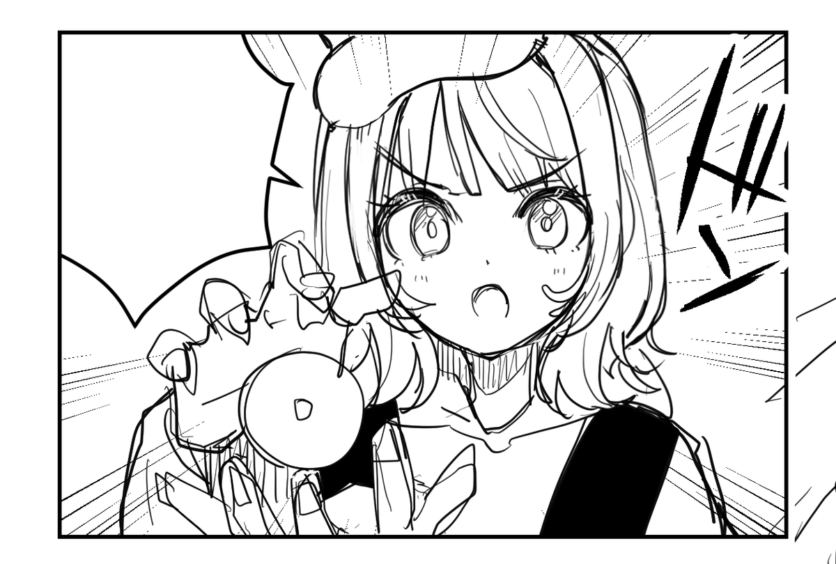 サボりすぎていたため、バシバシと描きます 