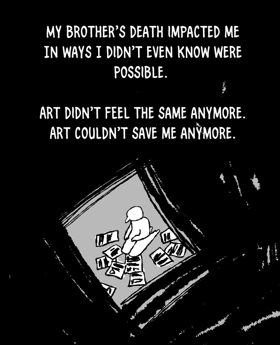 Another comic of me over explaining myself but sharing this stuff makes me feel focused, so!!!! For the next 6 months I’m gonna be working hard on VAMPIRE ON AISLE 6 and that’s all I care about right now.
(1/4)
