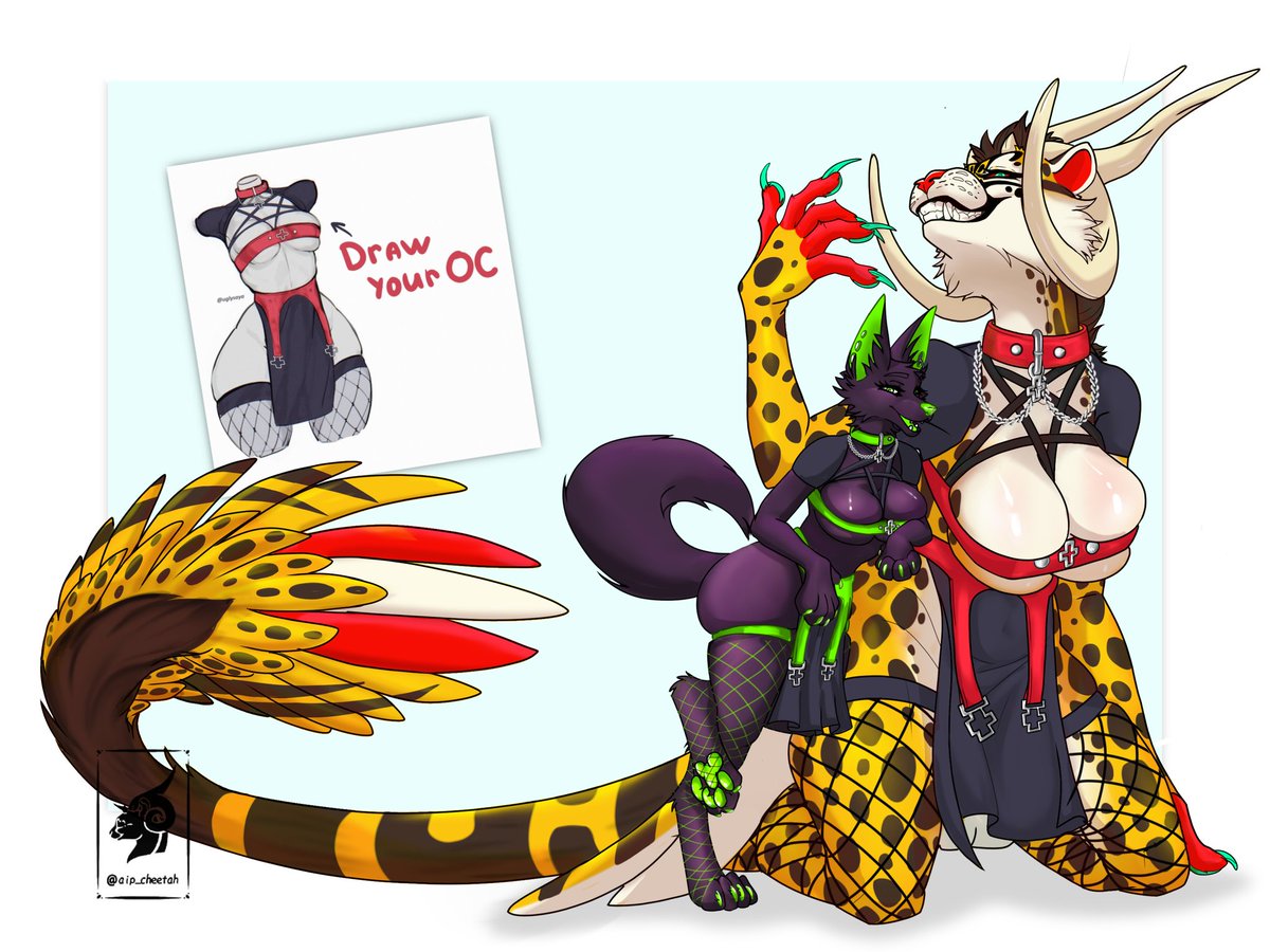 aip_cheetah's tweet photo. Draw your OC! 
I managed to finish it ✨✨
 I hope you like it ✌️ 😘

#furryfanart #furry #draw #OC #furryartworks #digitalart #fursona https://t.co/kxcG4ZJZFy