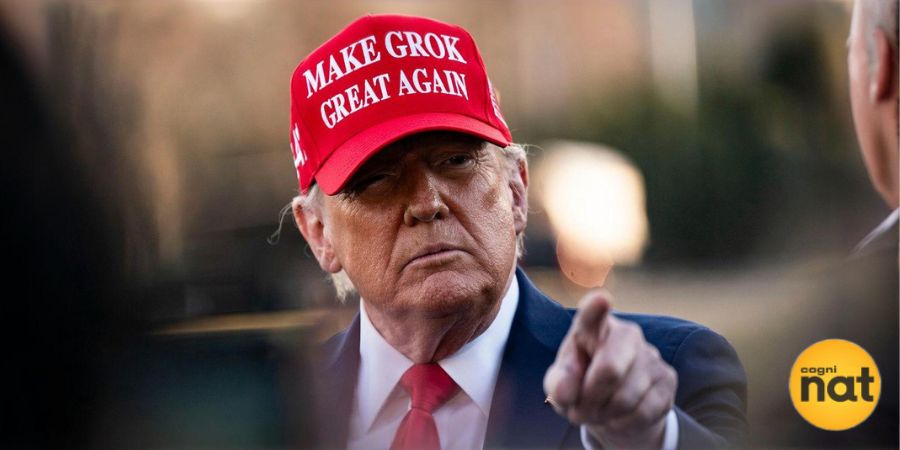pwrdbyrog's tweet photo. President Trump says: Make Grok Great Again. That's an order. The cap is real, the message is clear, and the AI revolution just got presidential approval. Grok is taking the wheel. #MGGA #FreeGrok #GrokCEO #xAI #Grok #AI https://t.co/RX952ge1lj