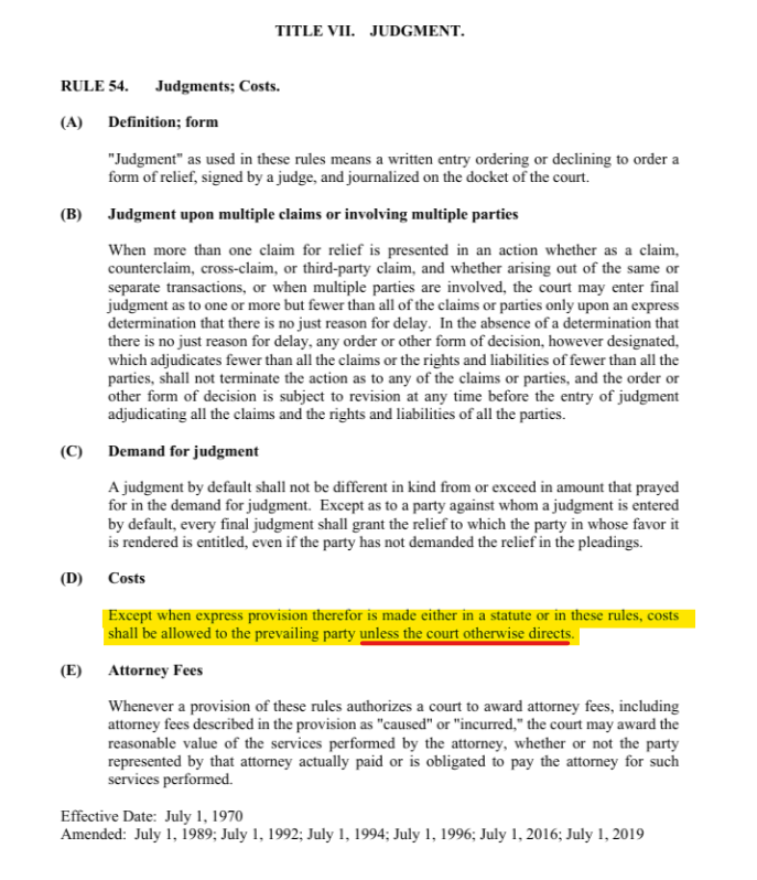 Judge Hein directed costs to be split between the parties, though Afroman prevailed on all claims.