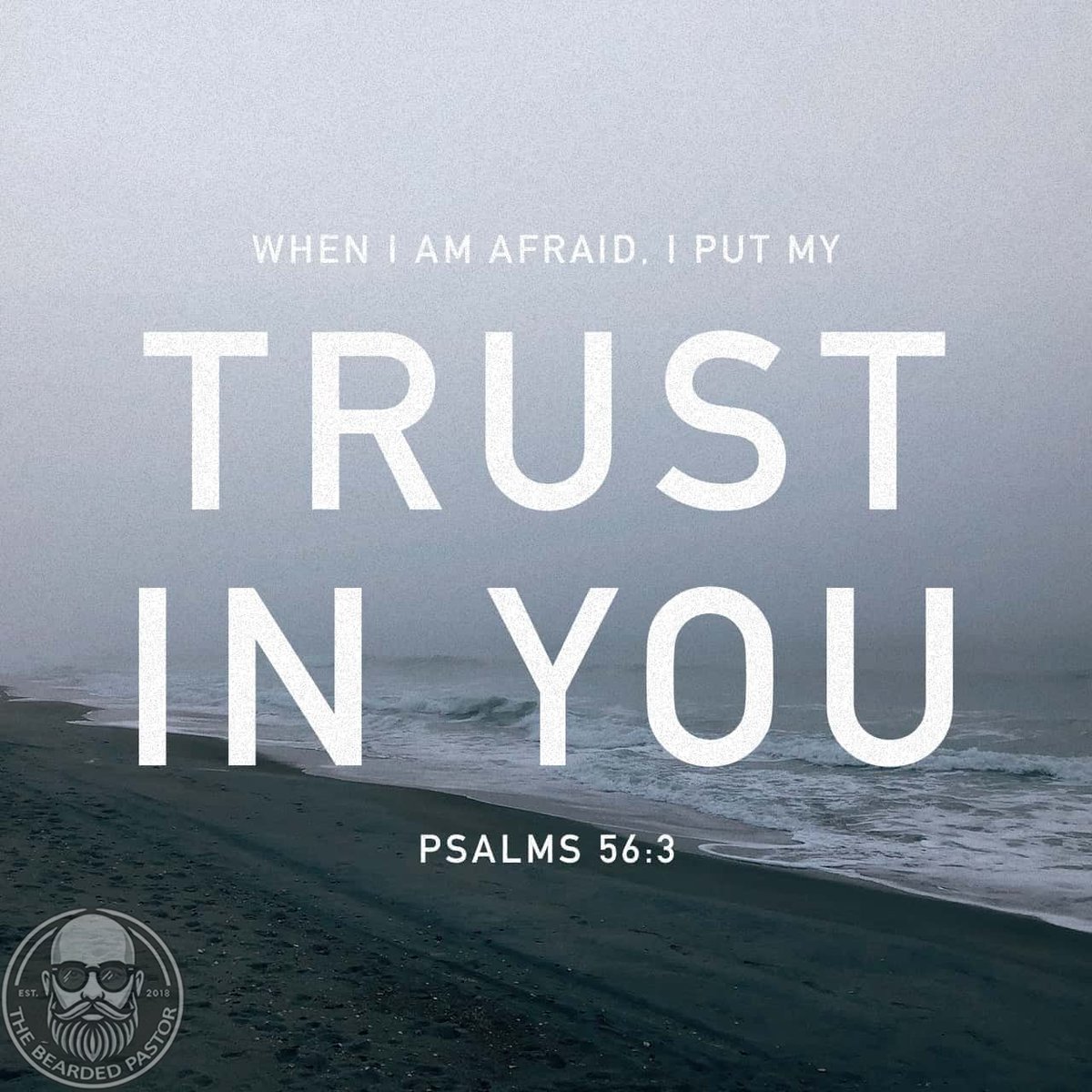 1BeardedPastor's tweet photo. “When I am afraid, I put my trust in you.” Fear may come, but it does not get the final word. Faith is not pretending fear is gone. Faith is turning to God when it rises. Let trust be stronger than fear today.
Psalm 56:3 ESV

The Bearded Pastor https://t.co/aZb1kJeQio