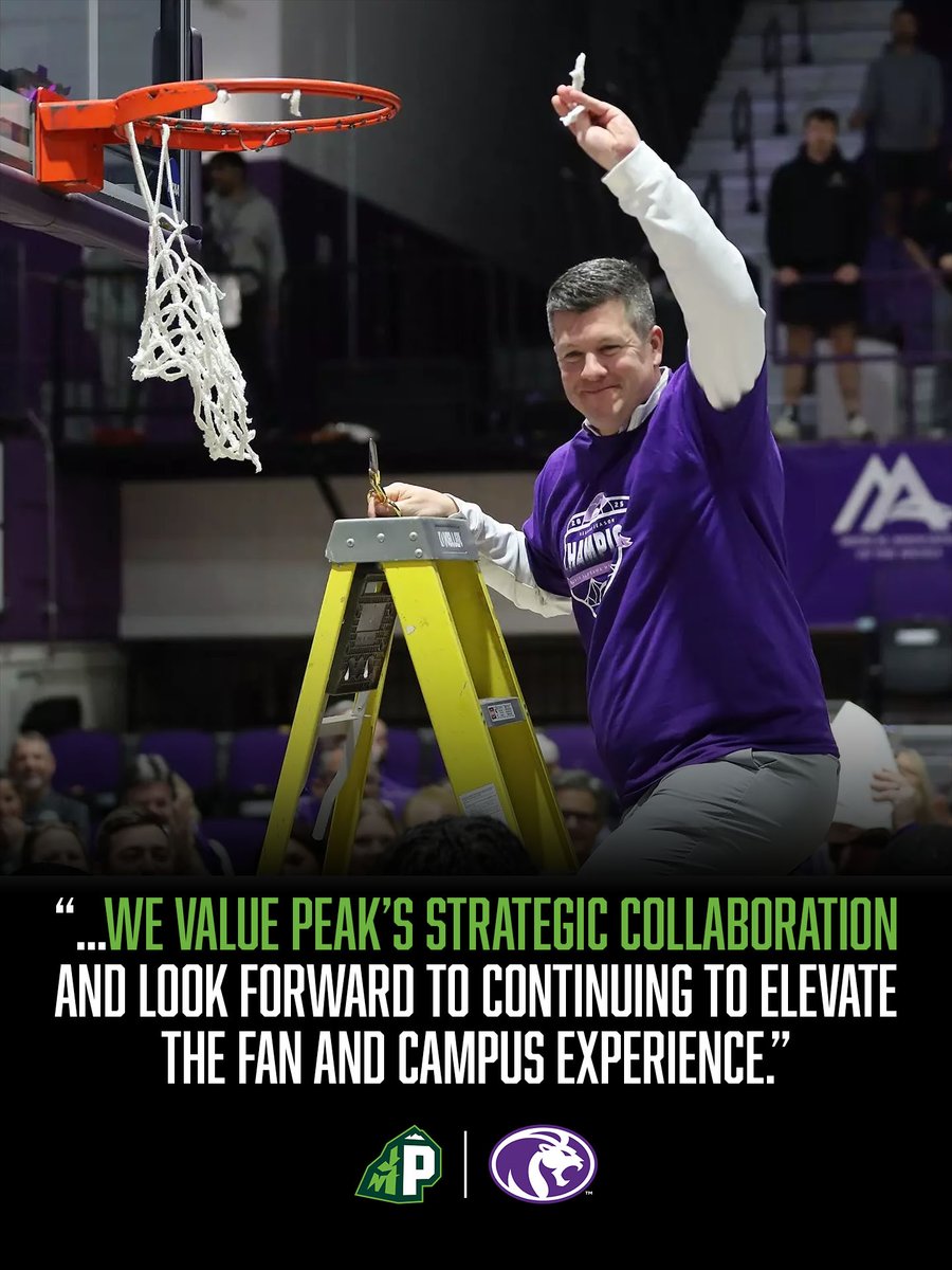 PeakSportsMGMT's tweet image. Dr. Josh Looney, the 2025-26 NACDA Athletics Director of the Year, recognizes the impact we have had on North Alabama Athletics since our partnership began in 2022 💪 We look forward to growing even more with Dr. Looney and UNA Athletics for years to come!

#KeepClimbing 🏔️