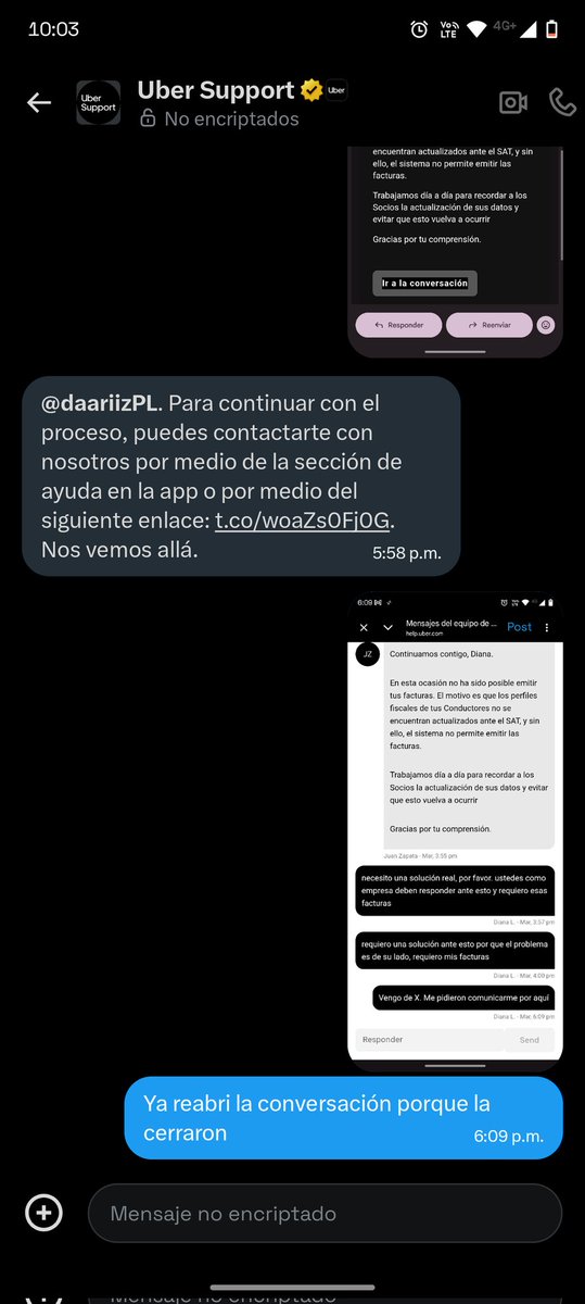 daariizPL's tweet photo. @Uber_Support @Uber_MEX @Uber_Support siguen sin darme ni respuesta ni solución. https://t.co/WoM79ewcbA