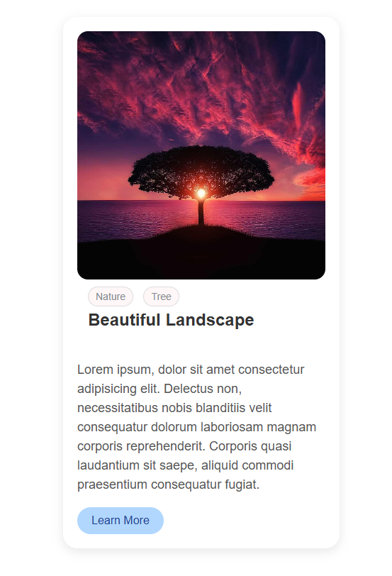 aniket_sur_dev's tweet photo. Just finished building this "Beautiful Landscape" card using pure HTML and CSS. 🌅

Thanks to @codewithharry 

#LearningInPublic #webdev #html #css #Coding #CodingJourney #LearningJourney https://t.co/juwY5KNxbP