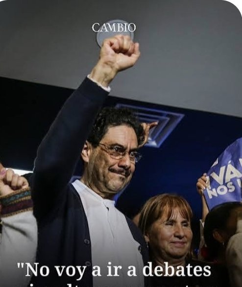 Es muy tonto votar por un candidato que no habla ni va a debates