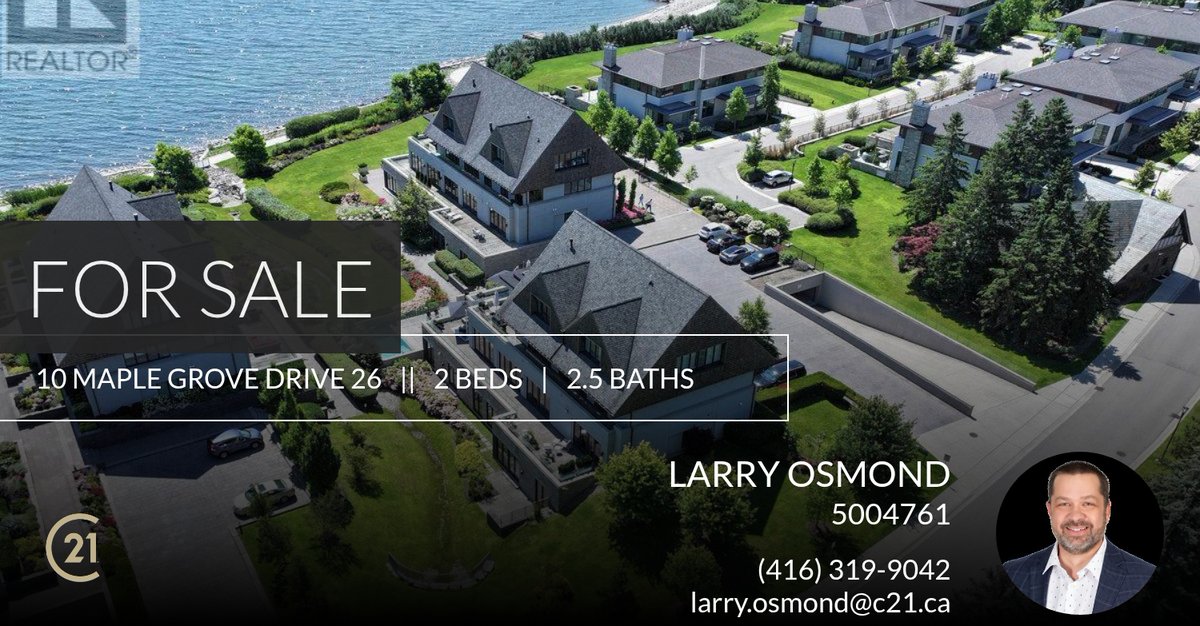 losmond01's tweet photo. This exclusive luxury waterfront condo could be yours! Call me at (416) 319-9042 to schedule a showing.

Larry Osmond, Broker
Century 21 Miller Real Estate Ltd., Brokerage
Direct: 416.319.9042 https://t.co/Wm5CO4vb4m https://t.co/u3rqpBC4YA