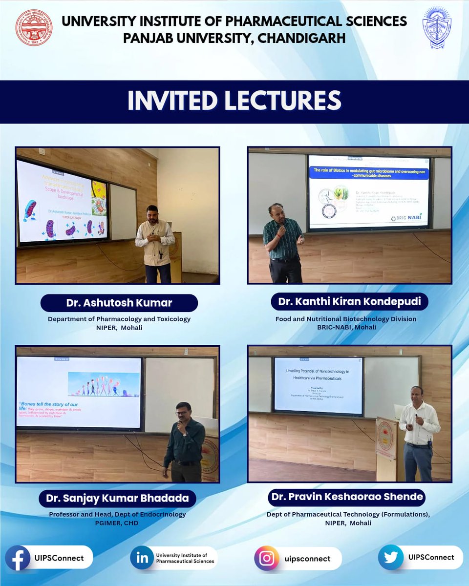 UIPSconnect's tweet photo. #uips #panjabuniversitychandigarh
#onedaysymposium #drugdiscovery
#discoverytoimpact #posterpresentations
#congrarulationstoallthewinners https://t.co/KiOUNFEjdd