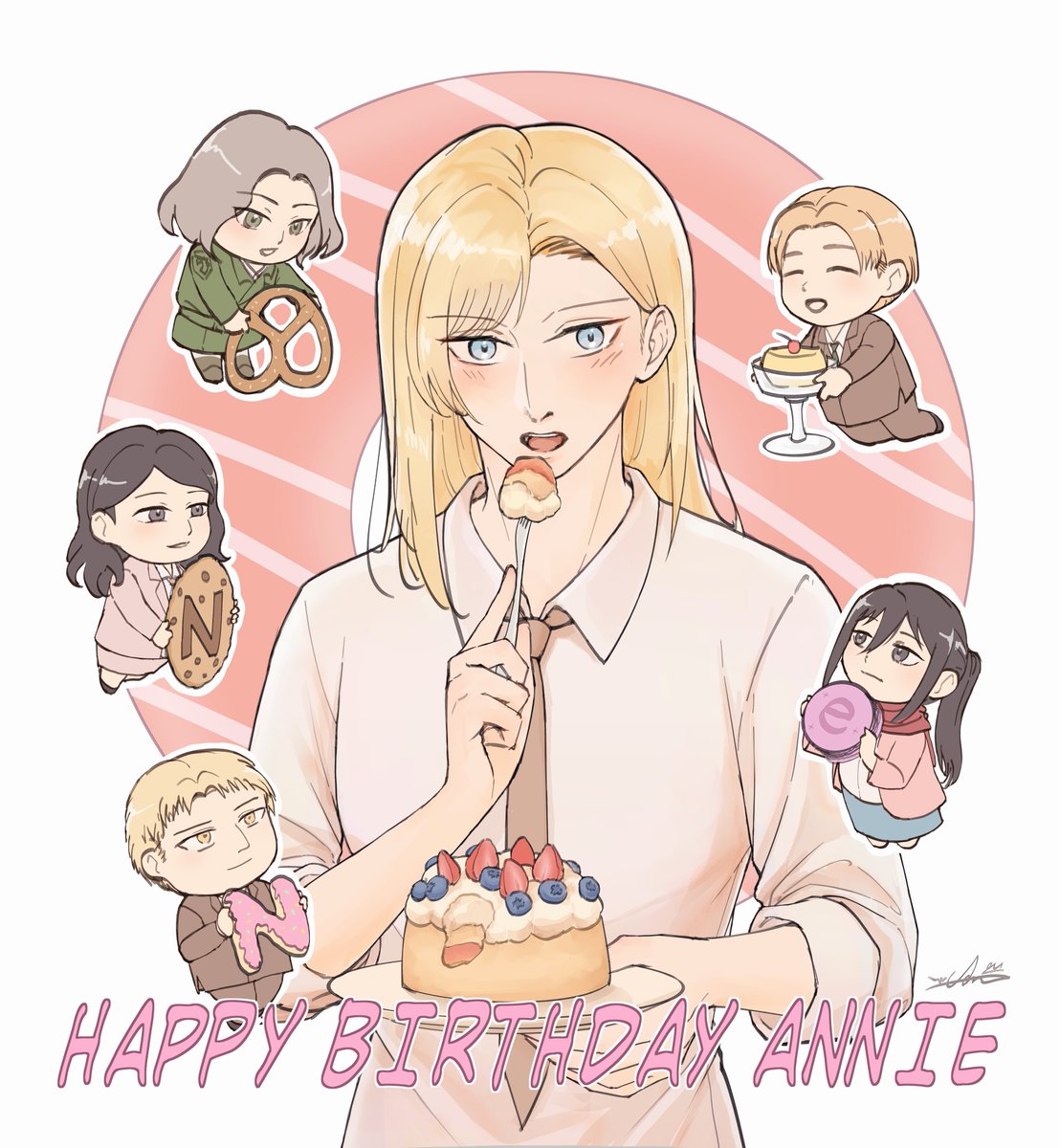 Celebrate our girl's special day with desserts 🥳🥳
#アルアニのアニ・レオンハート生誕祭2026 
#アルアニのアニ・レオンハート誕生祭2026