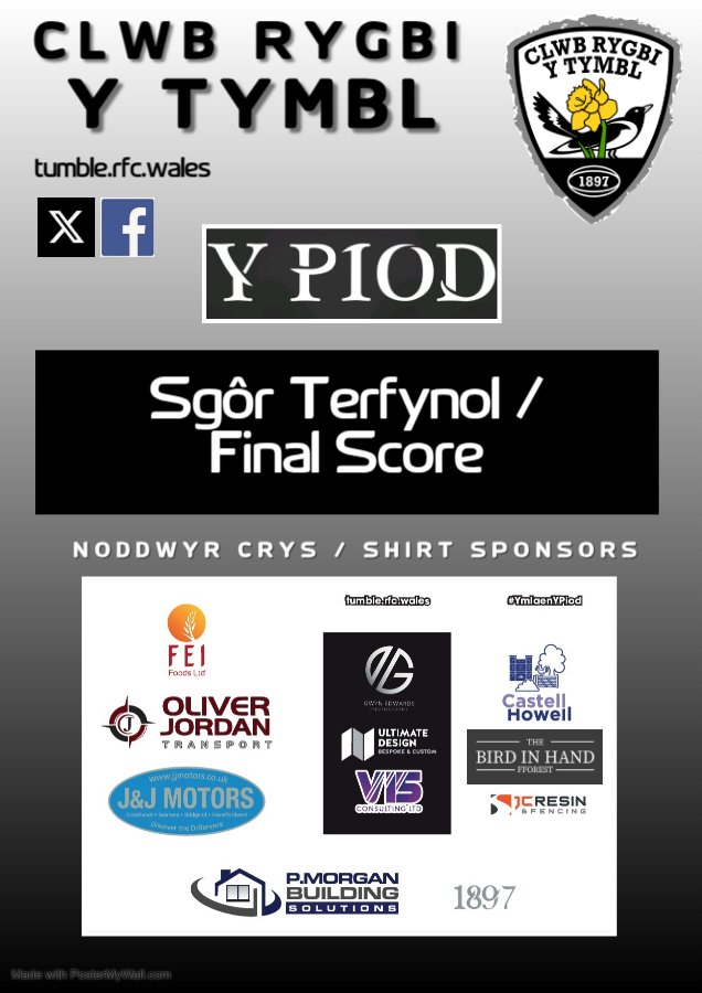 Clwb Rygbi Y Tymbl tweet media