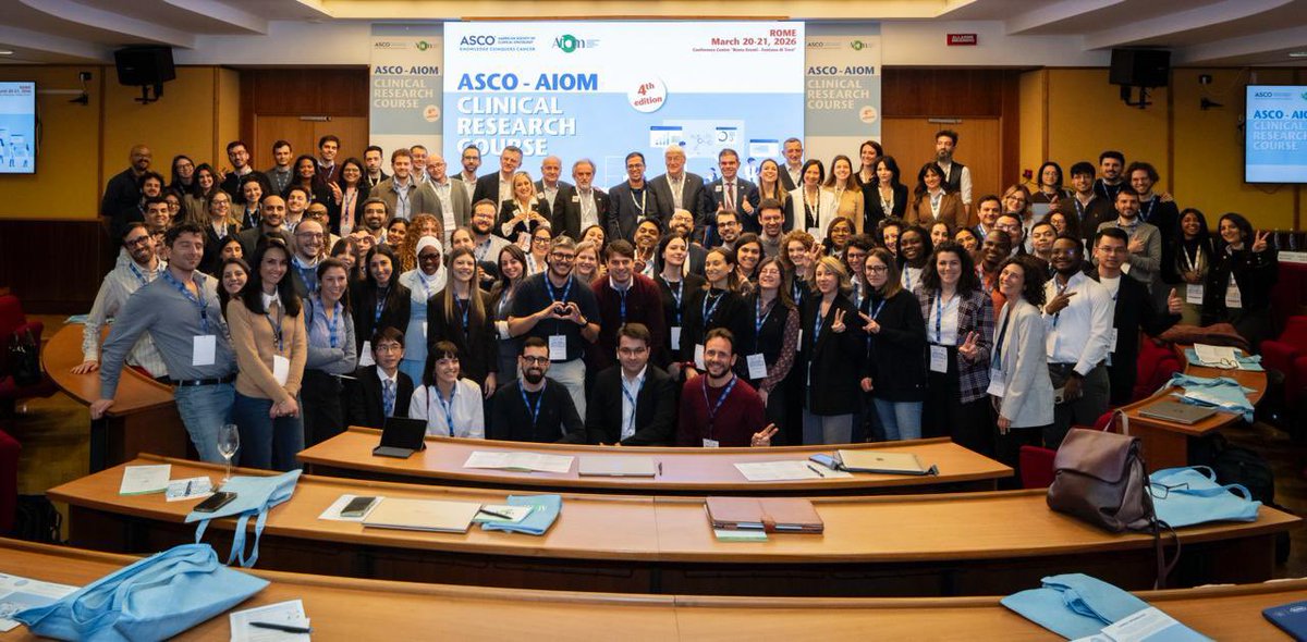 maarggi1's tweet photo. The two days international clinical #research course promoted by @AIOMtweet &amp; @ASCO has just ended! Thank you, to the faculty &amp; all partecipants for this super opportunity in the wonderful Rome 🇮🇹 🇺🇸 https://t.co/9OoKQ4ELLU