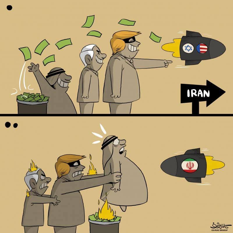 Current status of America, Israel -Iran war and situation of Arab leaders. 🤣