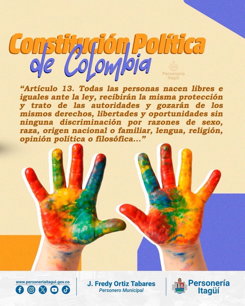 🧦💛 𝑬𝒏 𝒄𝒂𝒅𝒂 𝒎𝒊𝒓𝒂𝒅𝒂 𝒉𝒂𝒚 𝒖𝒏 𝒖𝒏𝒊𝒗𝒆𝒓𝒔𝒐 𝒅𝒊𝒔𝒕𝒊𝒏𝒕𝒐.

Cada persona es única, con talentos y sueños que enriquecen nuestra sociedad.

La Ley 1618 de 2013 promueve la garantía de derechos y una inclusión real, sin discriminación 🌈