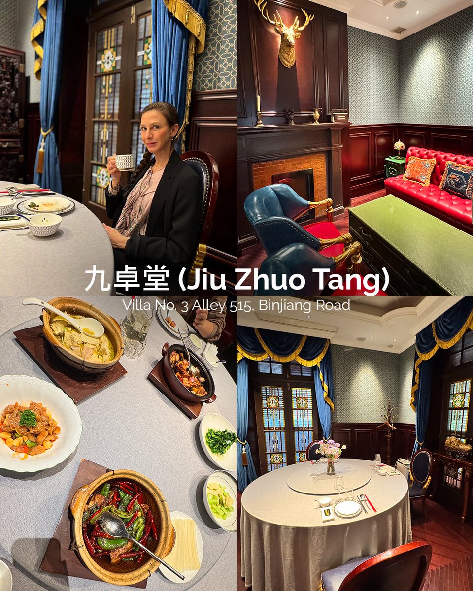 laksventures's tweet photo. Four restaurants. Zero regrets. 🥢🔥 

Shanghai changed the way I think about food. If you're planning a trip, save this post and you can thank me later. 📌😉 
📍九卓堂 (Jiu Zhuo Tang)
📍人和馆 (Ren He Guan)
📍大壶春 (Da Hu Chun)
📍醉舍 (Zui She)

#ShanghaiRestaurants #Shanghai https://t.co/qNSxTtfGVk