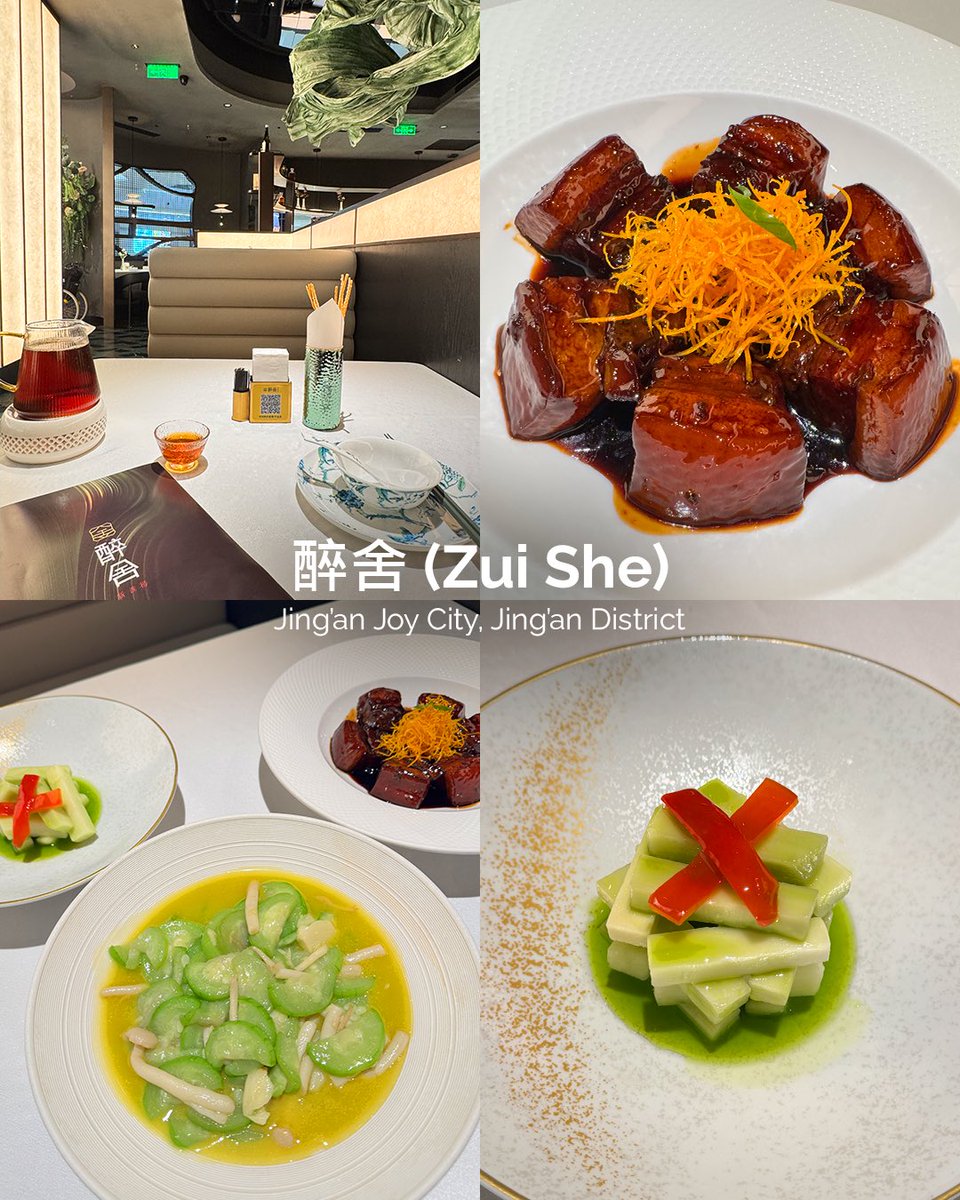 laksventures's tweet photo. Four restaurants. Zero regrets. 🥢🔥 

Shanghai changed the way I think about food. If you're planning a trip, save this post and you can thank me later. 📌😉 
📍九卓堂 (Jiu Zhuo Tang)
📍人和馆 (Ren He Guan)
📍大壶春 (Da Hu Chun)
📍醉舍 (Zui She)

#ShanghaiRestaurants #Shanghai https://t.co/qNSxTtfGVk
