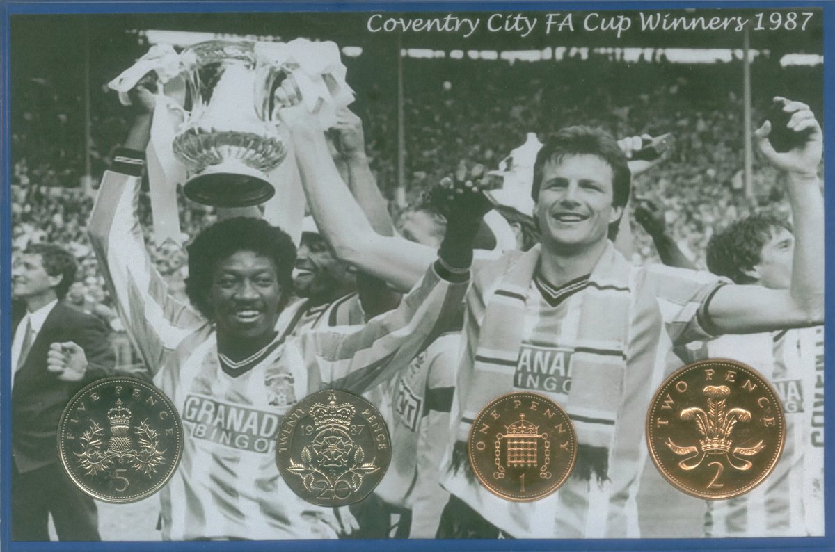 CoinGifts's tweet photo. Coventry City visit Swansea for a Championship #EFL clash this evening, 5.15pm KO.

An Ideal Vintage Retro Birthday Gift Idea for a #CCFC #PUSB #Cov💙 Fan #SWACOV #Lampard #MasonClark #HajiWright #Simms

1987 FA Cup Final Winners #DaveBennett #Houchen

➡️ https://t.co/UCEFNM1gz1 https://t.co/iRUaHdsdWK