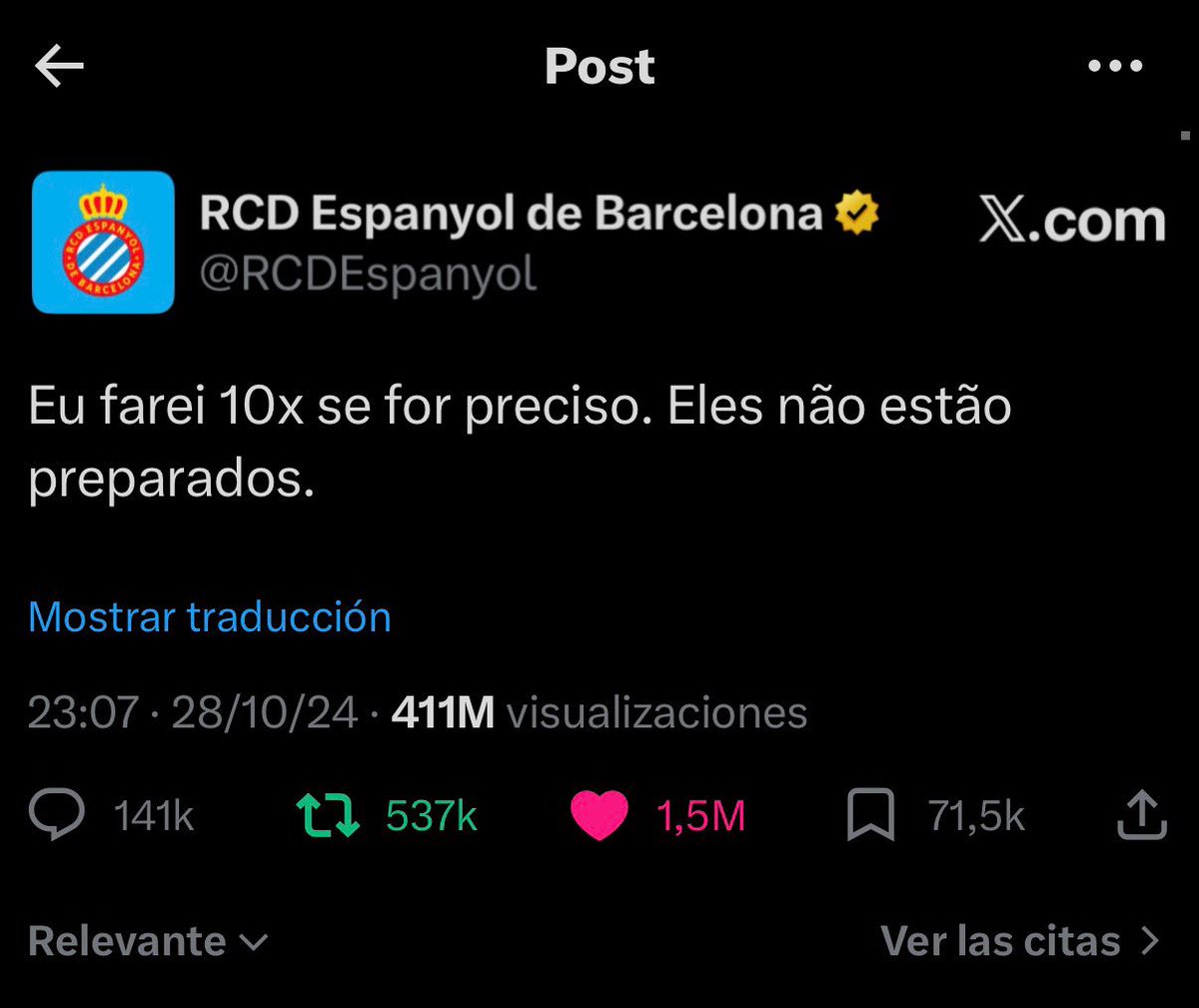 Я (de luto por Puado) tweet media