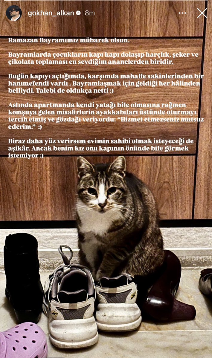 İyi bayramlar Gökhan'ım 🤍🍬

#GökhanAlkan