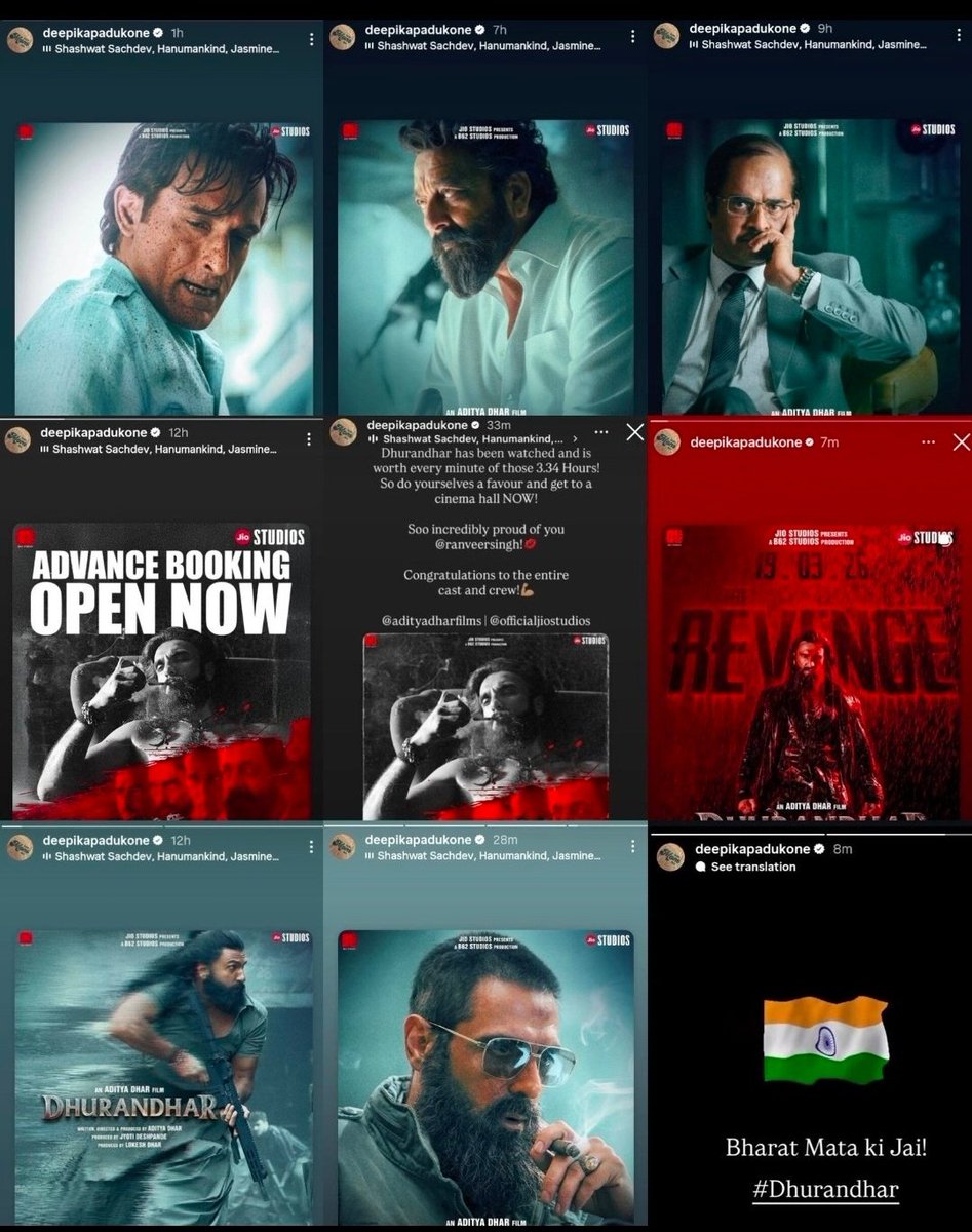theno1baddie's tweet photo. At this point i believe deepika did hide her instagram stories from the entire indian men population and the pick me bit*ches of internet nothing else makes sense no one can be this blind she's been promoting dhurandar on her social media since day 1 https://t.co/aylxFUJngD