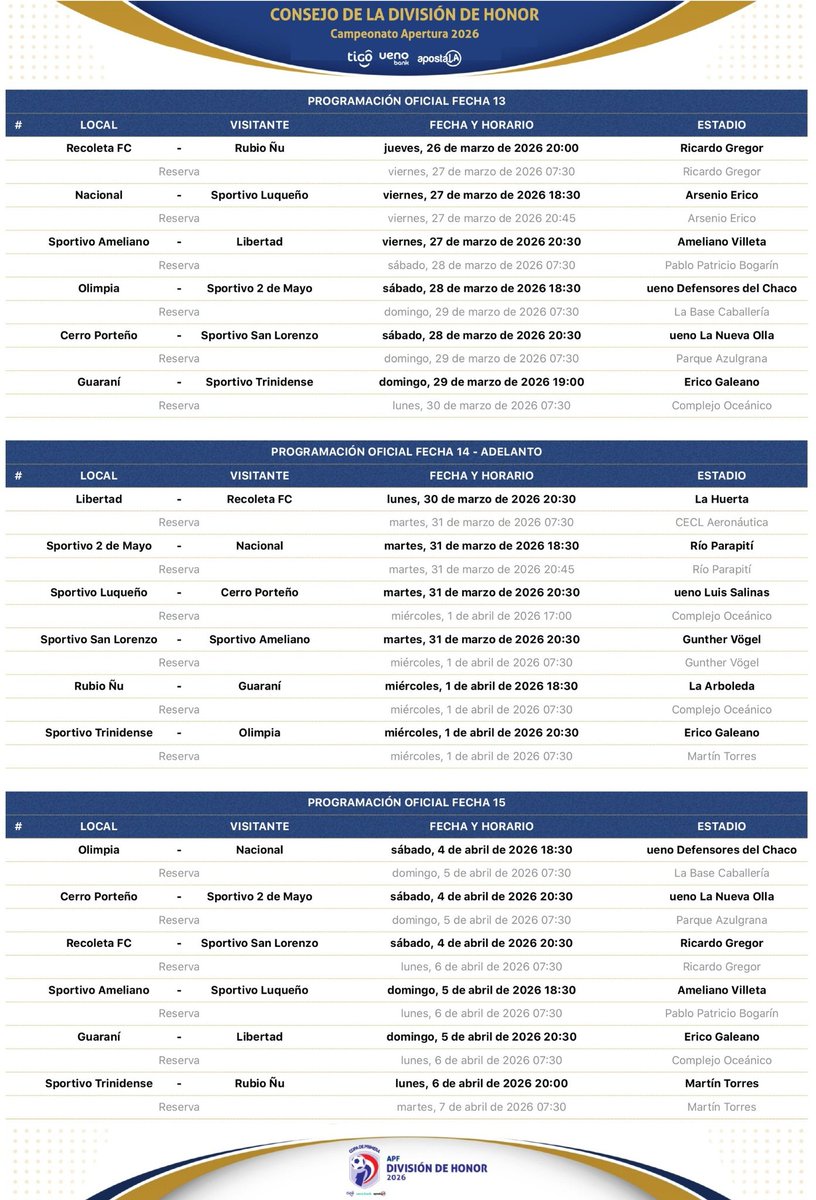 Copa de Primera APF tweet media