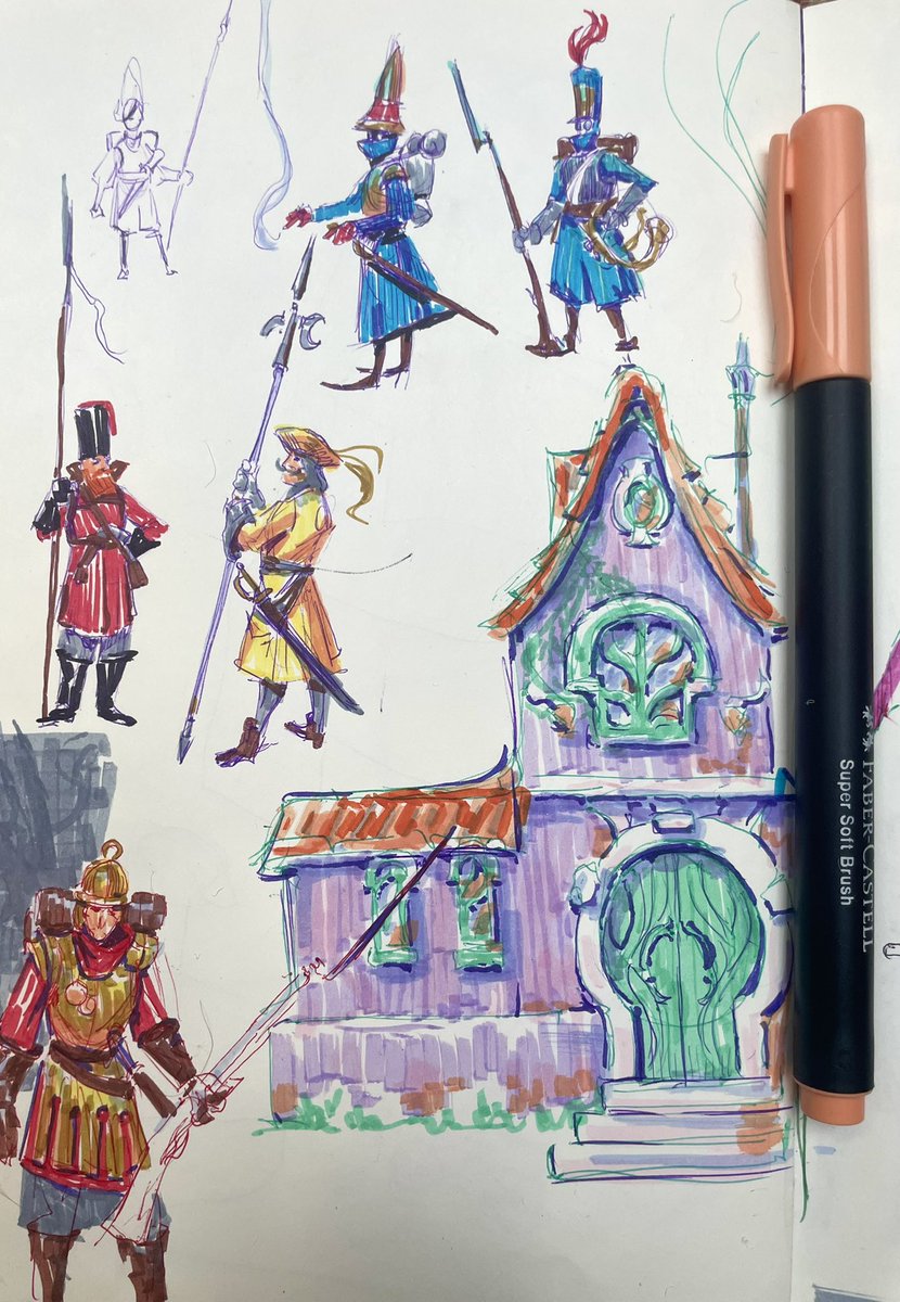 enterry_art's tweet photo. Tiny marker dudes, part 2 https://t.co/sUI66o8Jp5
