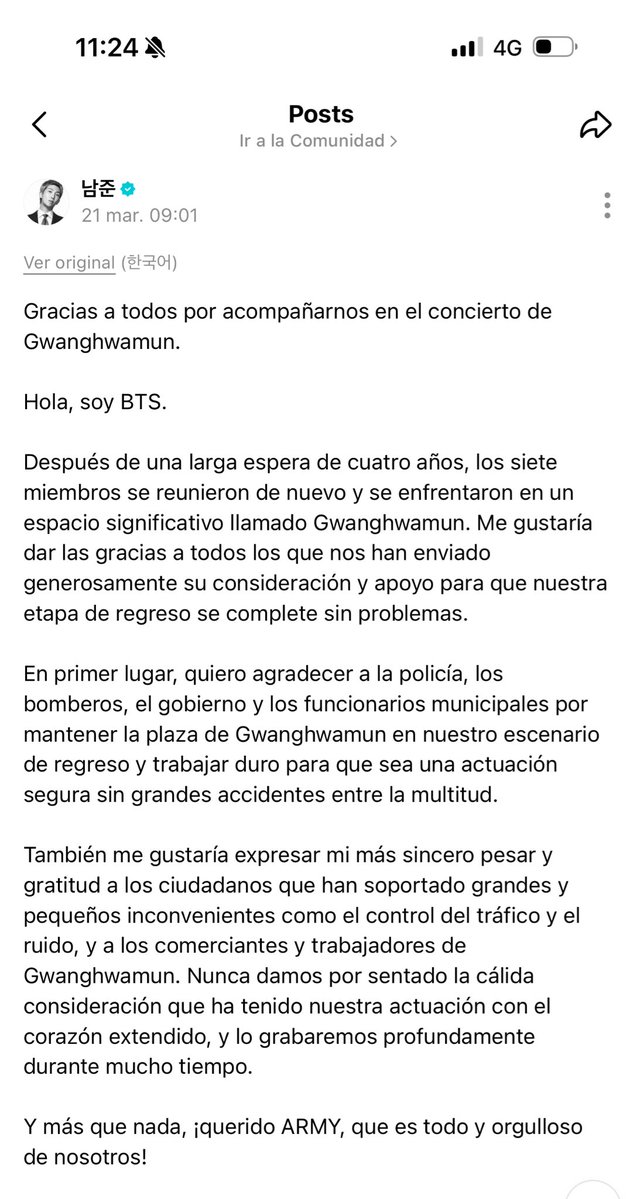 Pau verá a BTS tweet media