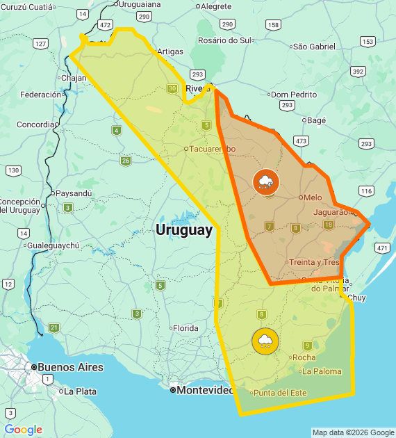 Instituto Uruguayo de Meteorología tweet media