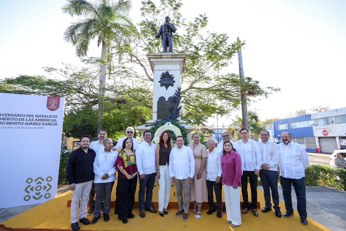 huachodiazmena's tweet photo. El ejemplo de Benito Juárez nos invita a actuar con firmeza, serenidad y claridad de propósito.

Lo recordamos con respeto y reconocimiento, con la certeza de que sus principios siguen guiando el presente del país.

“Entre los individuos, como entre las naciones, el respeto al derecho ajeno es la paz.” 🇲🇽
