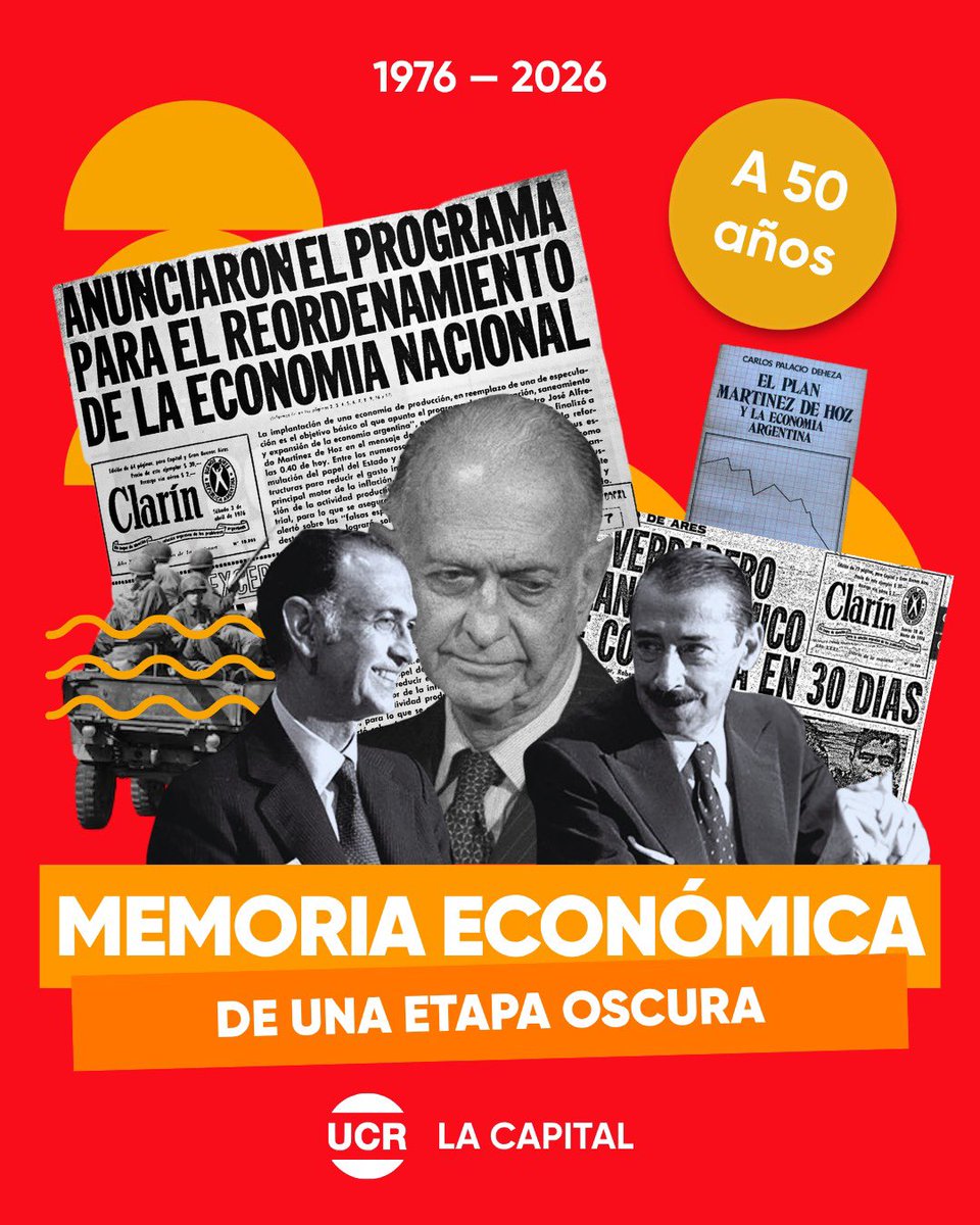 En 1976, la dictadura transformó la economía: desregulación, salarios congelados y fuerte endeudamiento.

En 1983, Alfonsín eligió la democracia para reconstruir el país.

A 50 años, recordar también es decidir qué país queremos.

Memoria, verdad y justicia. Siempre.

#NuncaMás