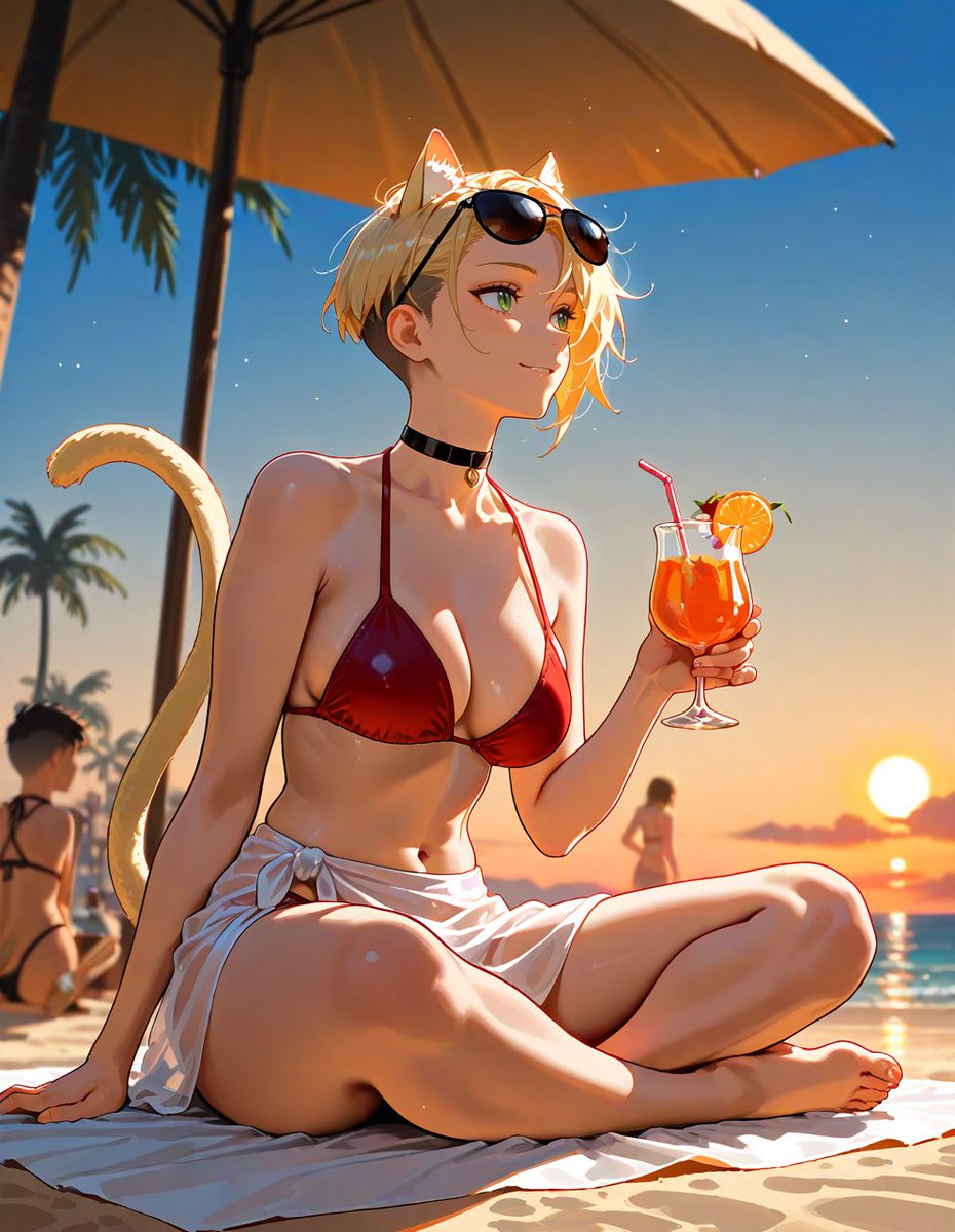 Y termina el calorcito de verano!!! 🏖️
Lo voy a extrañar 😢

Que vuelva el calor!
#AIイラスト #pixai #Pixart #AIArtists #AIart #AIArtistCommunity #AIArtwork