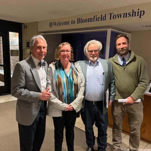 ArchResourceMI's tweet photo. Project Designer Alex Jackson and Principal Michael Klement celebrate with our clients Stewart and Heather, after our successful appeal to the Bloomfield Zoning Board of Appeals. Congratulations Stew and Heather, we’re looking forward to groundbreaking for your project! https://t.co/dtWXcHVs2M