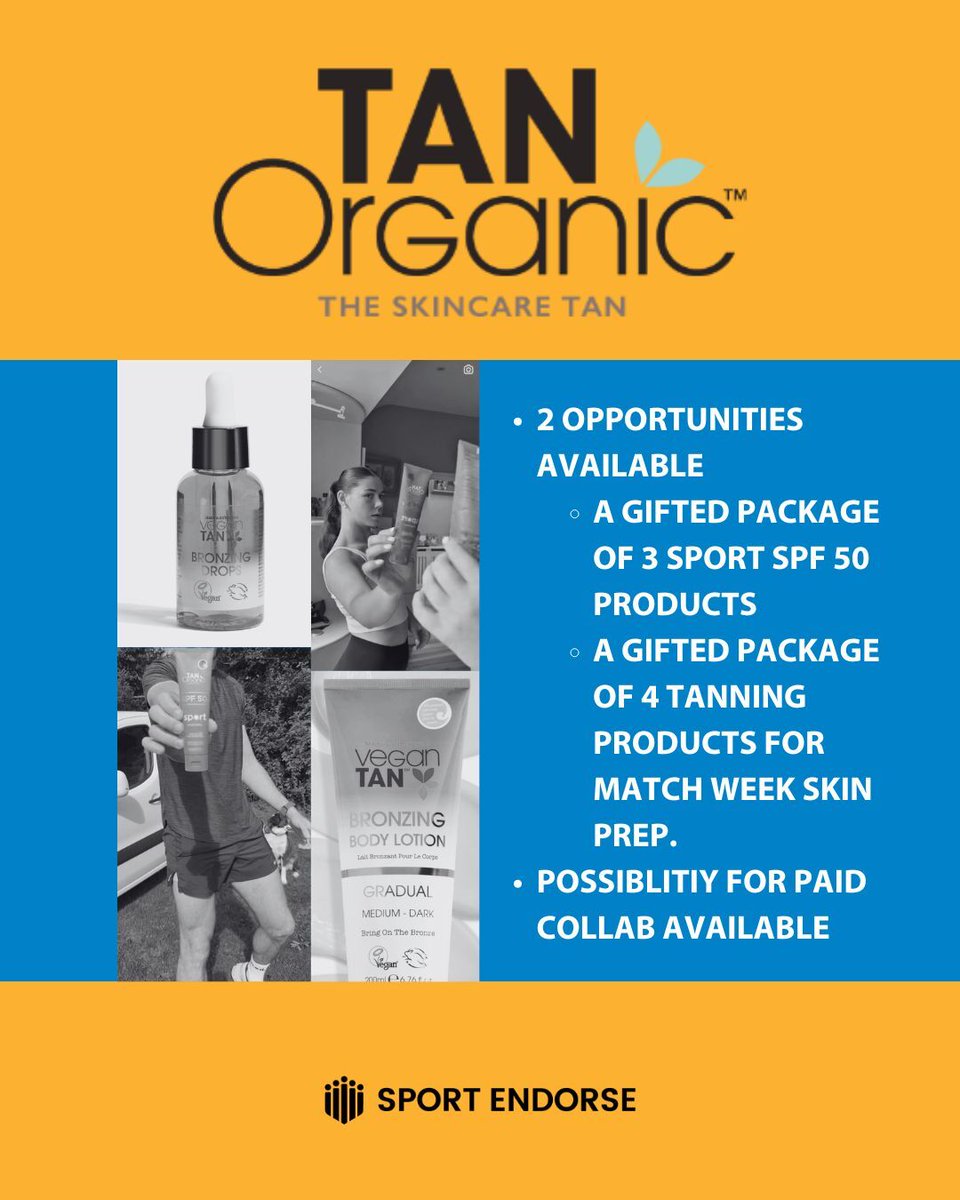 Sport_Endorse's tweet photo. From premium wellness and skincare to exclusive nights out, these collaboration opportunities are live on Sport Endorse!

Swipe to find your next match and apply on the Sport Endorse app!
#BrandDeals #AthletePartnerships #AthleteInfluencer #CollaborationOpportunity https://t.co/5eAzYclMbA