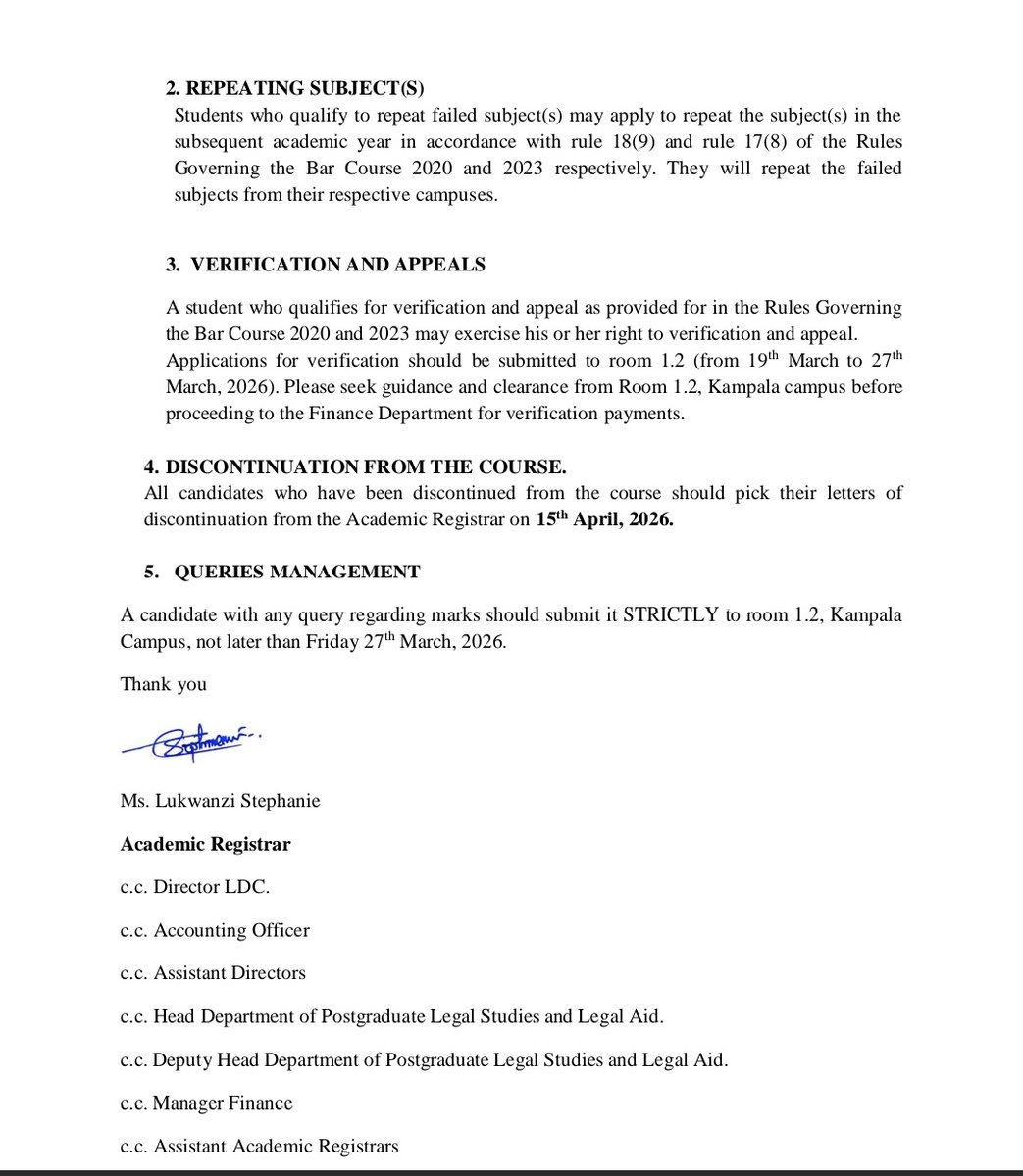 Colleagues,

We have Finally succeeded to secure what we have prayed for. 

Supplementaries for both A and B are here for the FIRST TIME in a long period. 

The first time we presented this request, it appeared a difficult task and rightly so, due to planning and scheduling