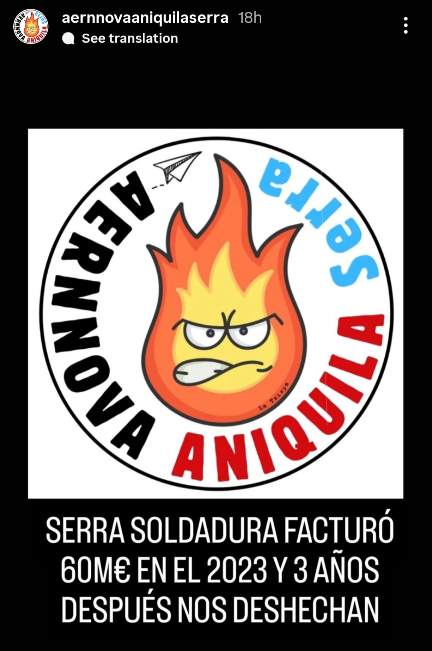 igni1974's tweet image. Penseu evitar la desaparició d'una empresa catalana com Serra Soldadura, amb gairebé 100 anys d'història?  @salvadorilla @treballcat  @sanchezcastejon @ConsellerSamper #aernnova @cgtmetallbcn @ccoocatalunya
@CGTCatalunya
 #Serraenlluita  ✊✊✊✊