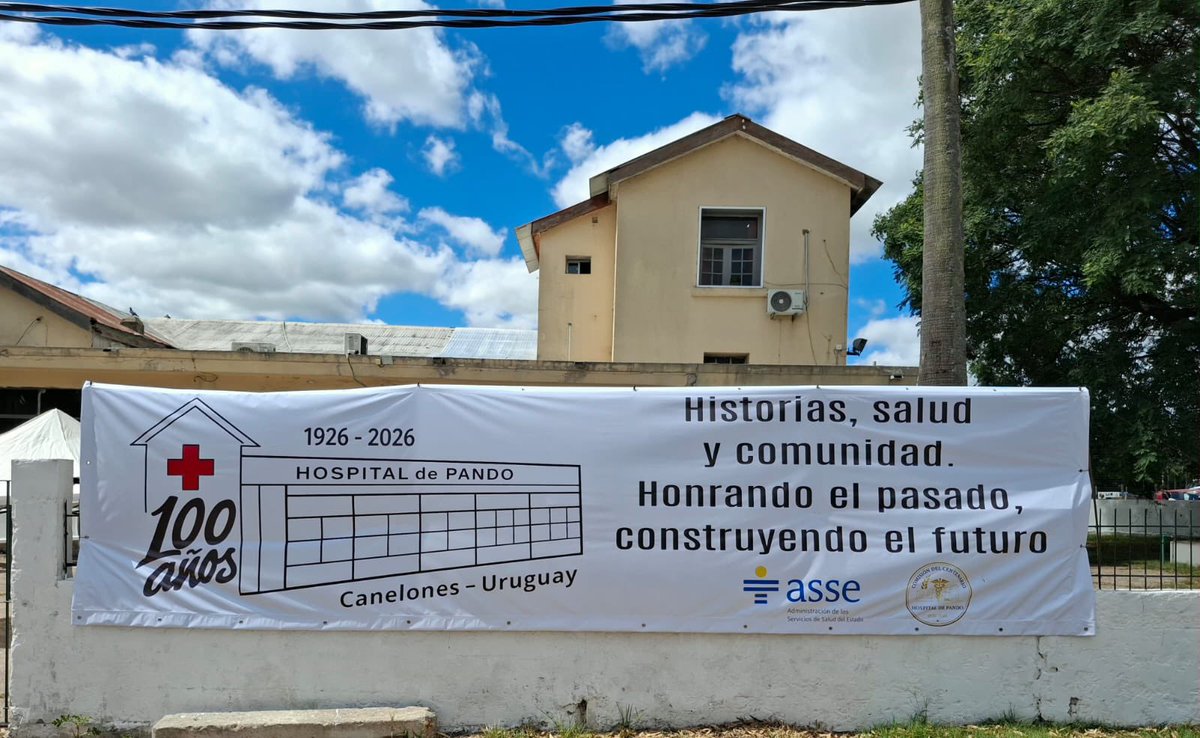 blancarodgon's tweet photo. También lo fue celebrar en Pando los 100 años del hospital con toda la comunidad que preparó un año de festejos. Allí se atienden por día 250 consultas en emergencia, y tiene 92 mil usuarios. Luis Haro fue quien hizo el logo de los 100 años Feliz cumpleaños! https://t.co/cMhbEYNTIM