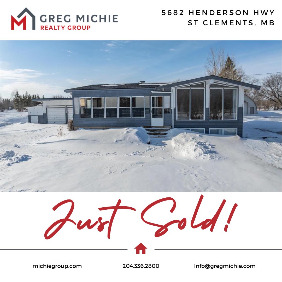 GregMichieTeam's tweet photo. 🎉SOLD🎉

This property has found its new owners, and we couldn’t be happier for our sellers! A big thank-you for trusting Greg Michie Realty Group to guide you through the process ✨

🌎 https://t.co/jhMMQhwQcT
☎️ 204.336.2800
📧 info@gregmichie.com https://t.co/jPtfErVXLV